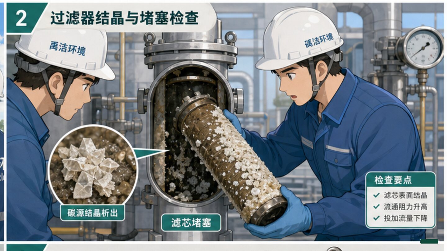 碳源结晶现场检查