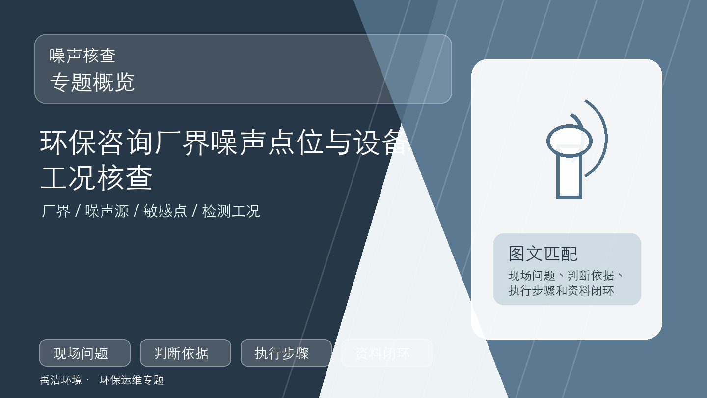 环保咨询厂界噪声点位与设备工况核查示意图