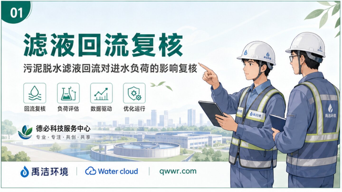污泥脱水滤液回流对进水负荷的影响复核示意图