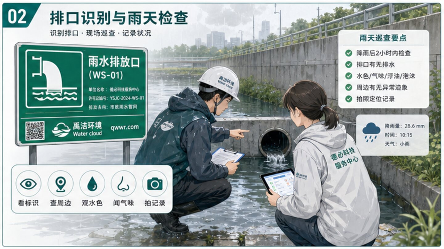 雨水排口现场复核