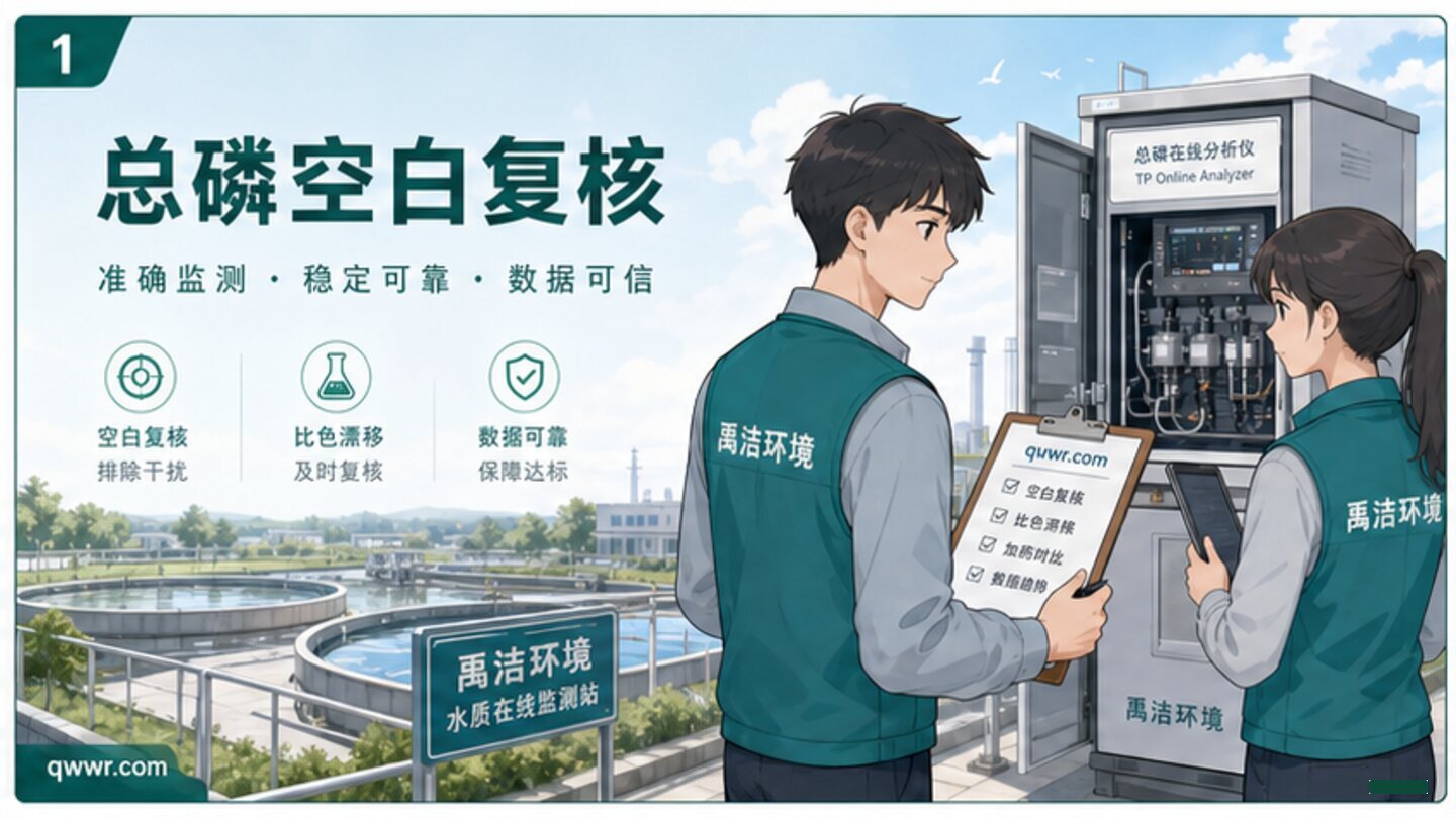 总磷在线仪试剂空白与比色漂移复核示意图