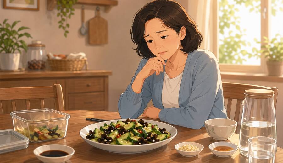 凉拌菜剩下后放进冰箱 也别第二天随手就吃