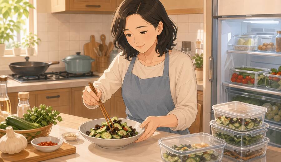 凉拌菜剩下后放进冰箱 也别第二天随手就吃