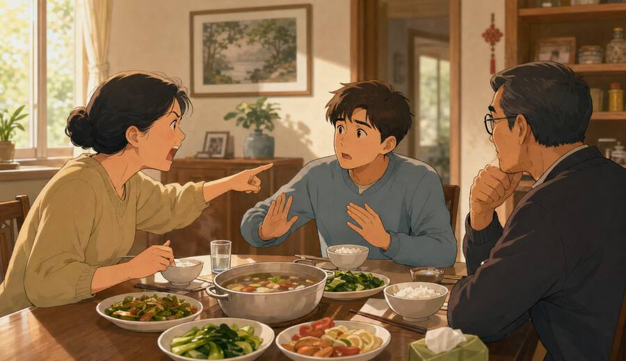 家里总有人一着急就抢着下结论 先把这一步停住