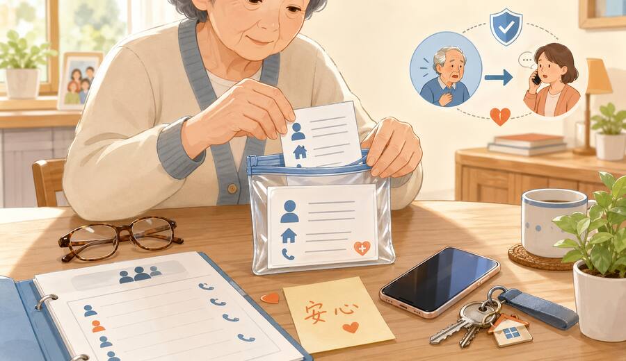 独居老人家里 最该提前准备的应急信息清单