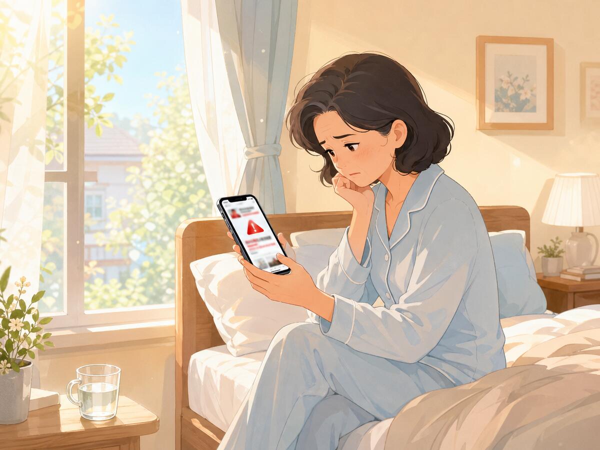 早上一起来就先看坏消息 先把这个习惯挪开