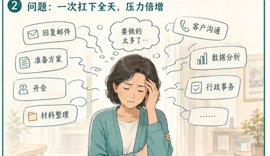 一想到待办还很多就心口发紧 先只定上午第一件