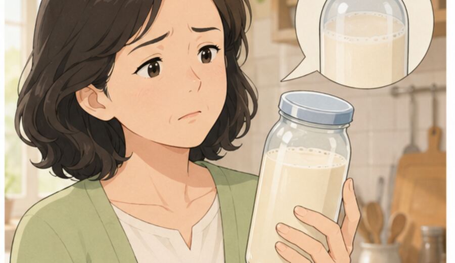 冷藏豆浆放了一夜 先别热一热就接着喝