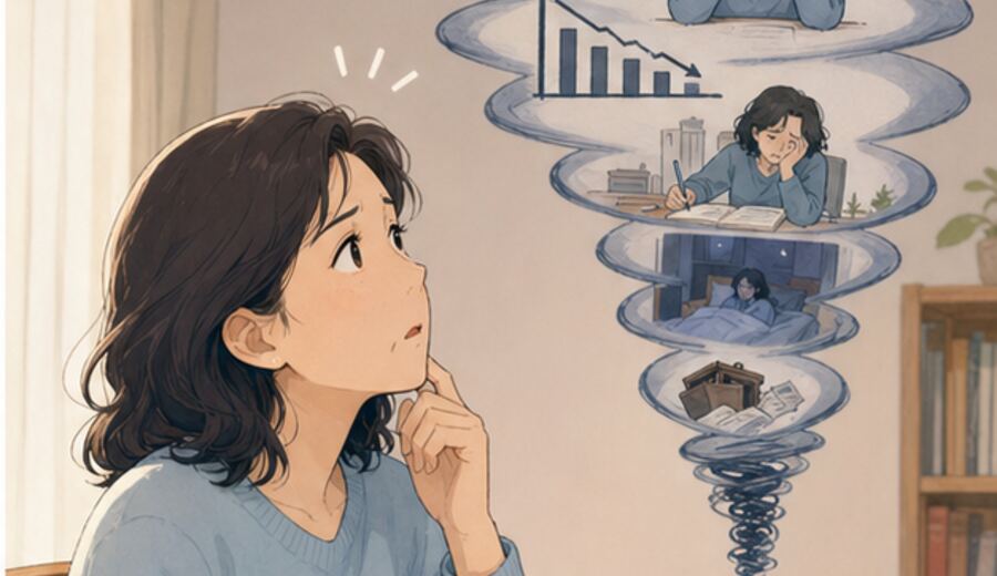 脑子里总想先把最坏情况全想完 先给自己留个停点