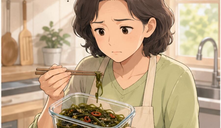 冷藏凉拌海带放过夜 先别觉得第二天热一热也行