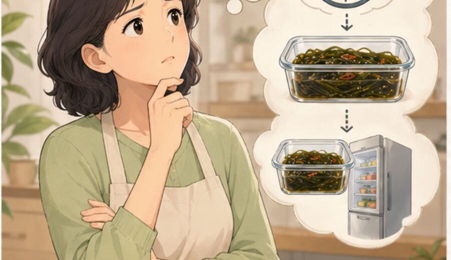 冷藏凉拌海带放过夜 先别觉得第二天热一热也行