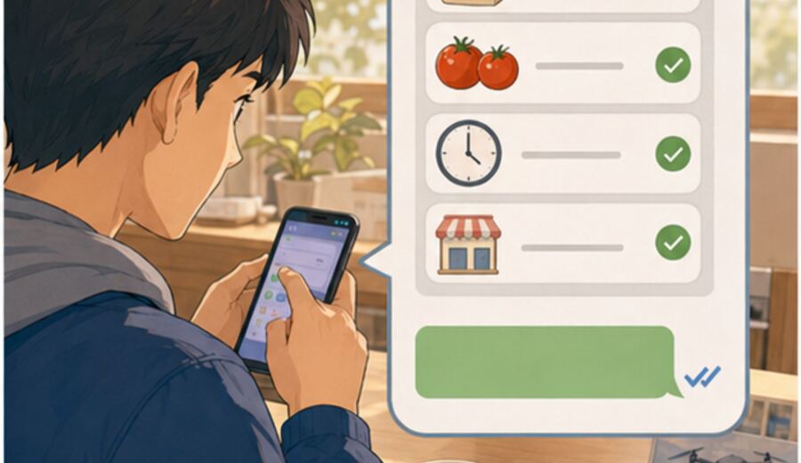 家里一说顺路帮带点东西就容易漏 先把一句确认话发出去