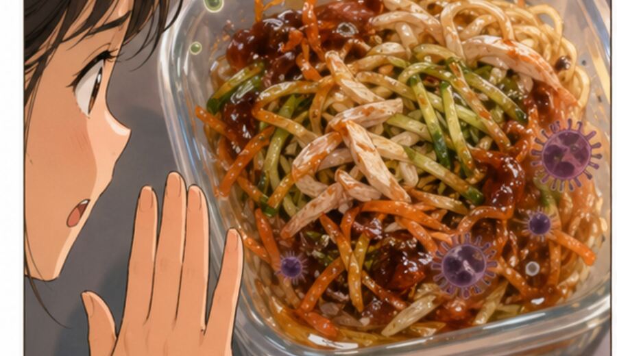 冷藏凉面放到第二天 先别拌一拌就继续吃