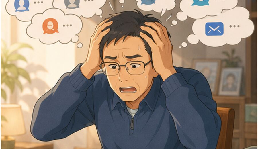 一看到未读消息就先紧张 先把回复顺序写下来