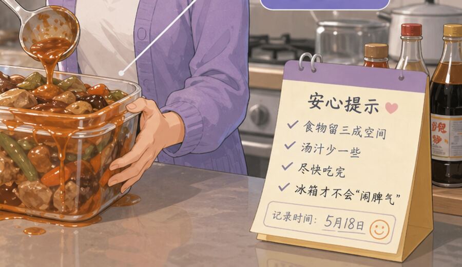盒子装得太满就塞进冰箱 先别觉得省事就更稳妥