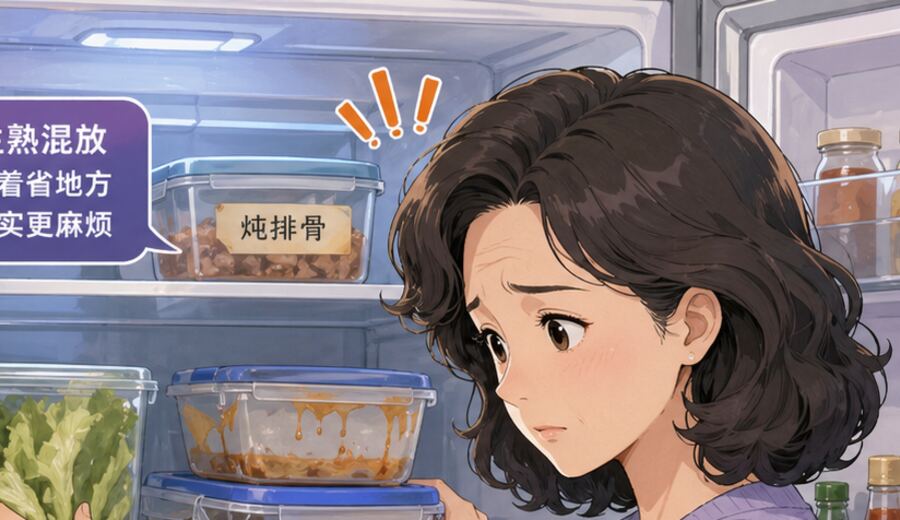 生熟混着挤进冰箱 先别觉得省地方就更方便