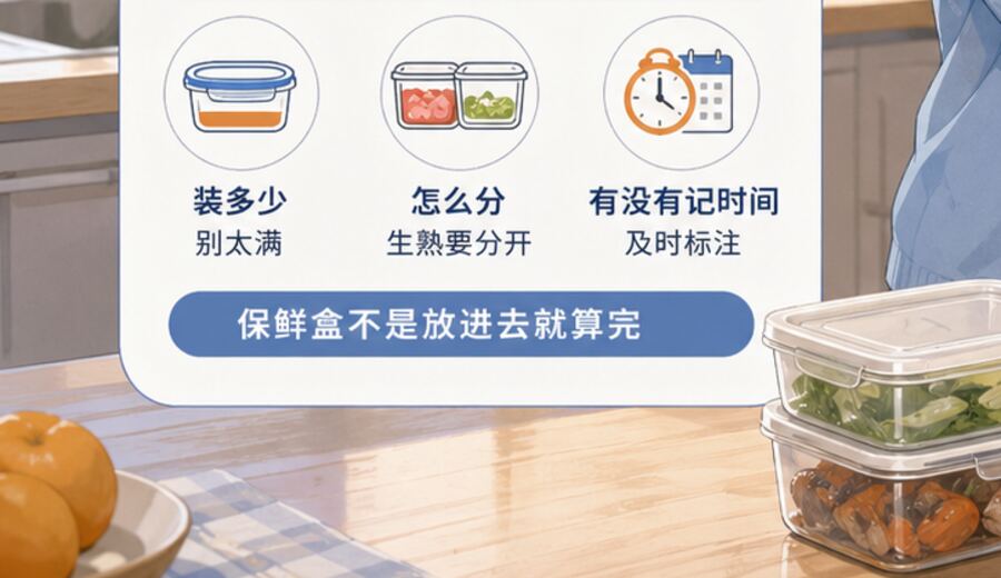 家里常用的保鲜盒不写日期 先别让这口一拖再拖