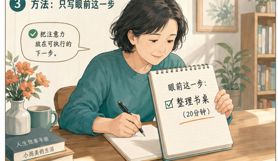 越想把后面几步都安排明白越停不下来 先把眼前这一步写下来