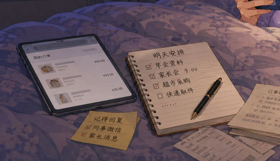 睡前还在一条条回消息 先别让自己越拖越晚