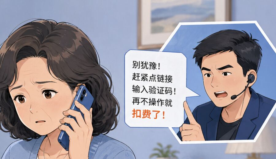 陌生人催你点链接输验证码 先停住别顺着做下去