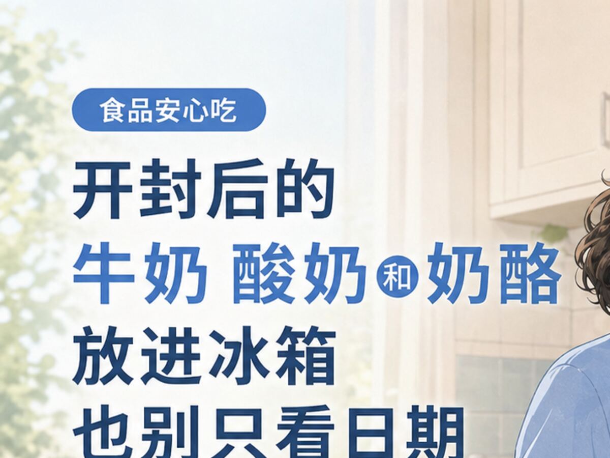 开封后的牛奶酸奶和奶酪 先别只把日期当成唯一标准
