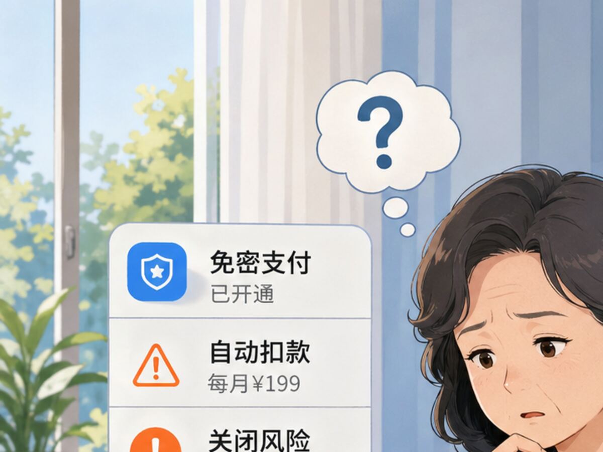 陌生人说免密支付不关就会自动扣费 先别急着按提示操作