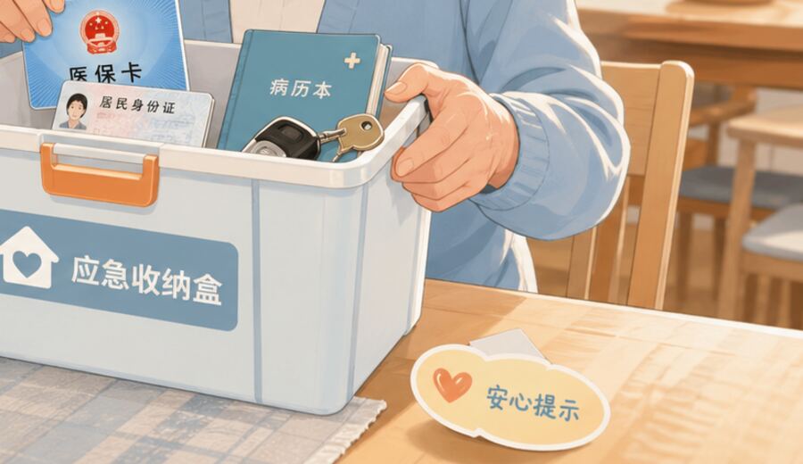 家里常备应急资料 先别零散放 收成一盒更省心