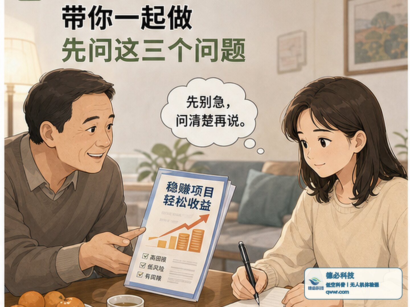 亲戚说稳赚项目带你一起做 先问这三个问题