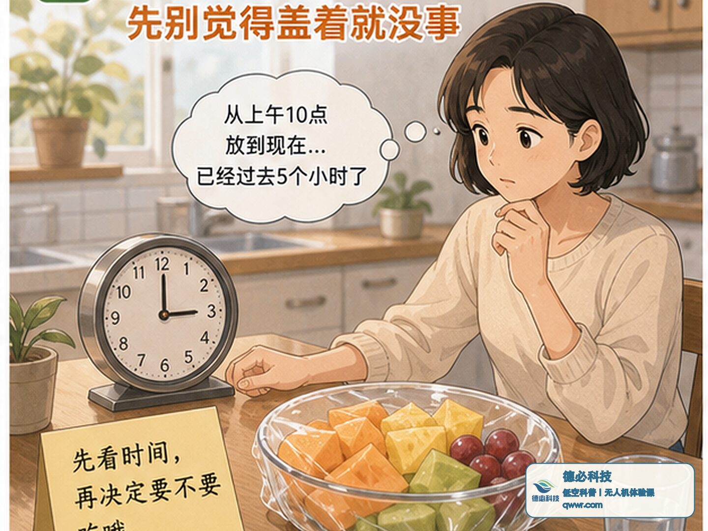 水果切好后放了一下午 先别觉得盖着就没事