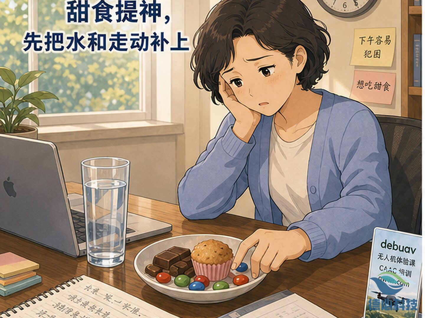 下午总想靠甜食提神 先把水和走动补上