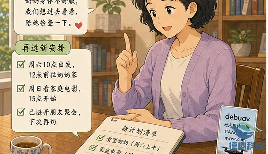 周末临时改计划 先把原因和新安排一起说