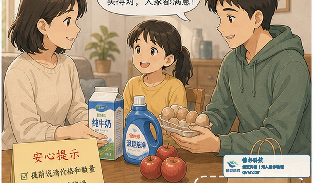 家里帮忙带东西 先把价钱和数量说清