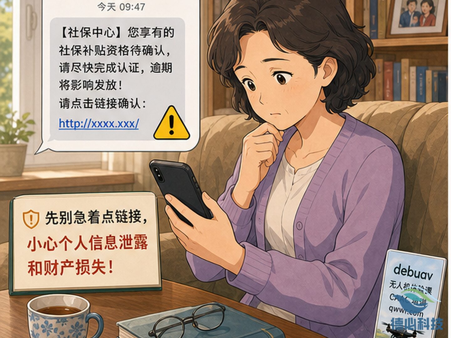 短信说你的社保补贴资格待确认 先别急着点链接
