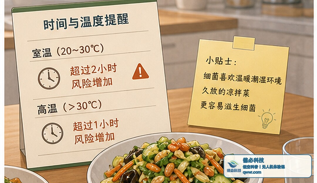 凉拌菜端上桌两个小时后 先别再反复夹