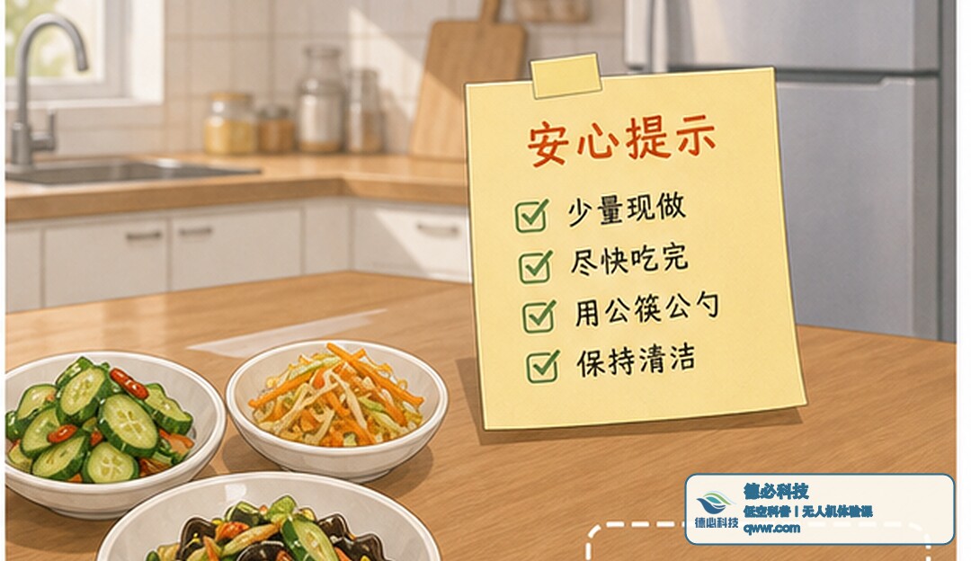 凉拌菜端上桌两个小时后 先别再反复夹