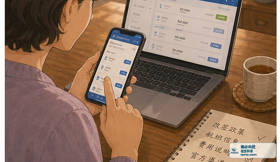电话说航班改签 先回购票平台查