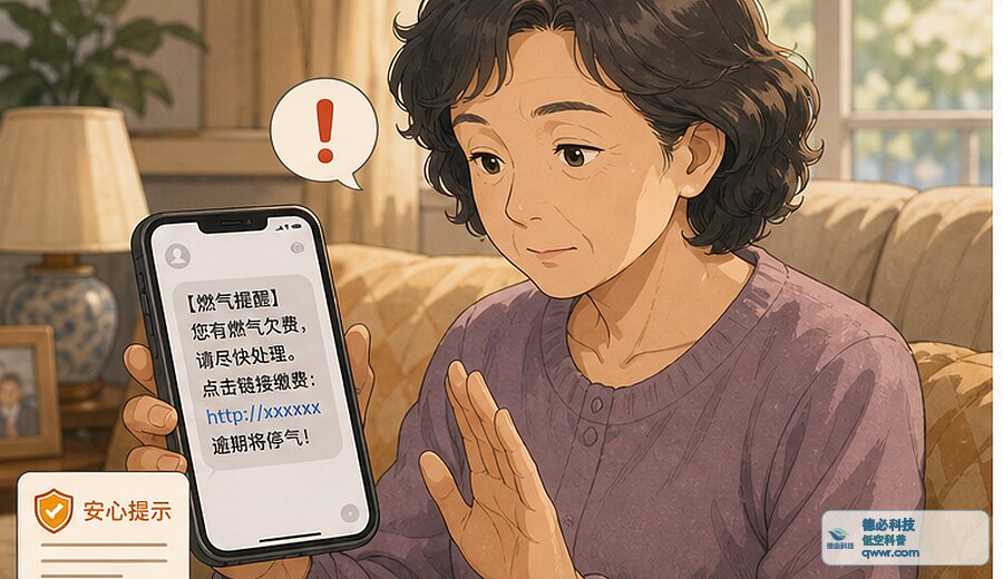 短信说燃气欠费 先回缴费平台查