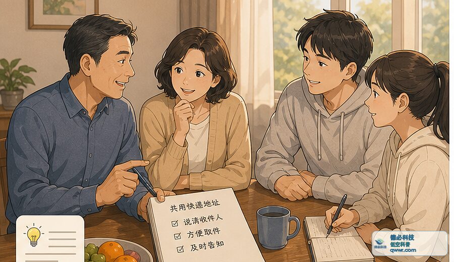 家人共用快递地址前 先说清收件人