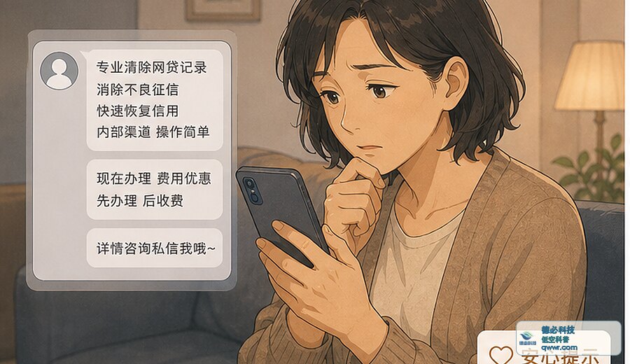 有人说能清除网贷记录 先别交钱