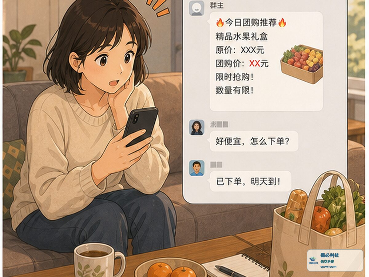 群里说低价团购 先看收款方