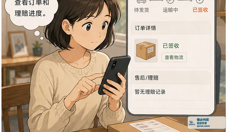 电话说快递理赔 先回原平台查