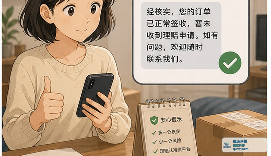 电话说快递理赔 先回原平台查