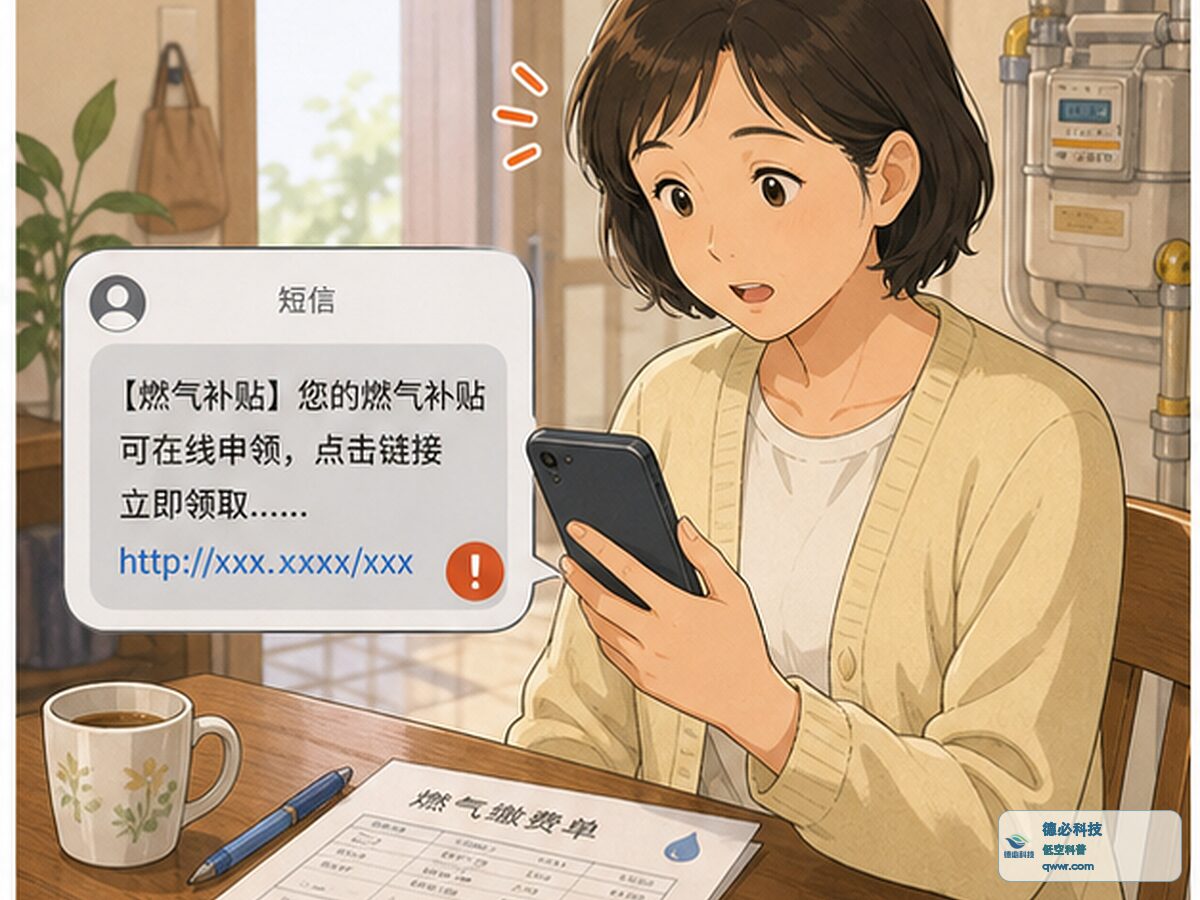 短信说燃气补贴 先回官方平台查