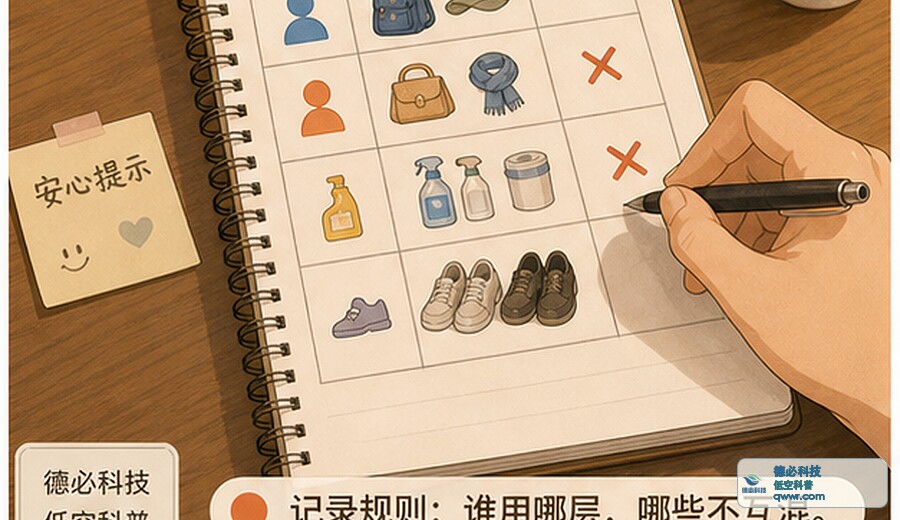 家里共用储物柜前 先分好区域