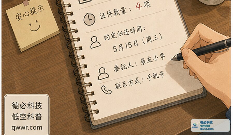 亲友托你保管证件前 先拍照确认
