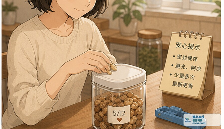 开封坚果放久了 先闻有没有哈味