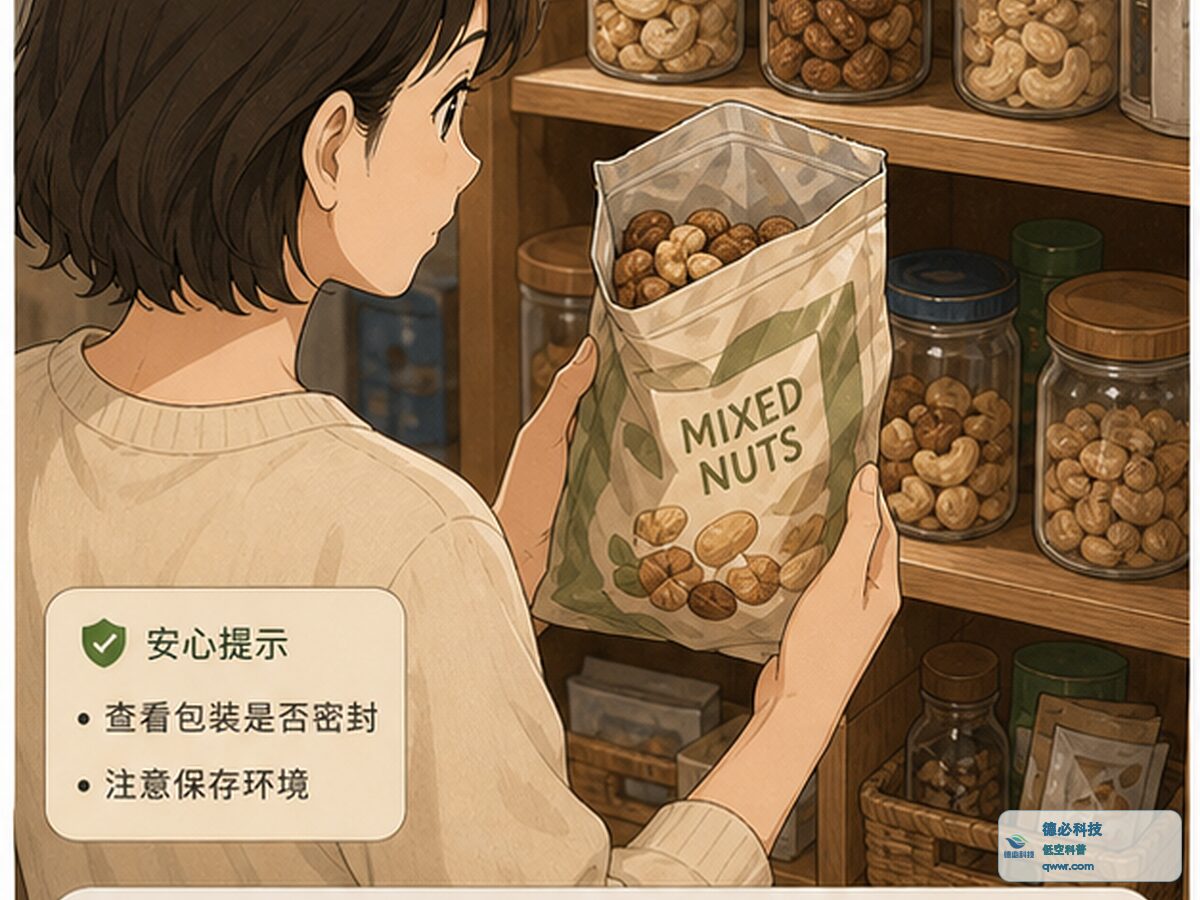 开封坚果放久了 先闻有没有哈味