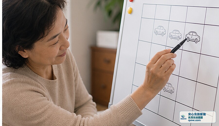 家里共用车位前 先排好顺序