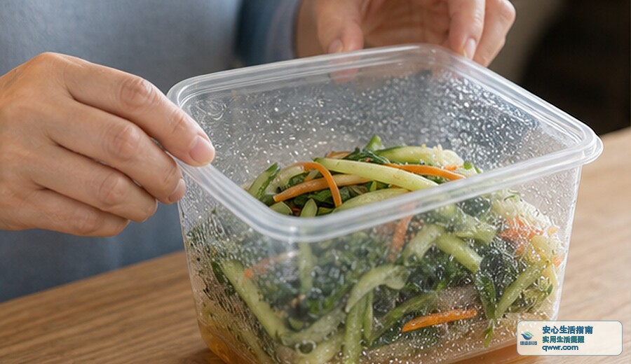 凉拌菜放久了 先看出水和气味