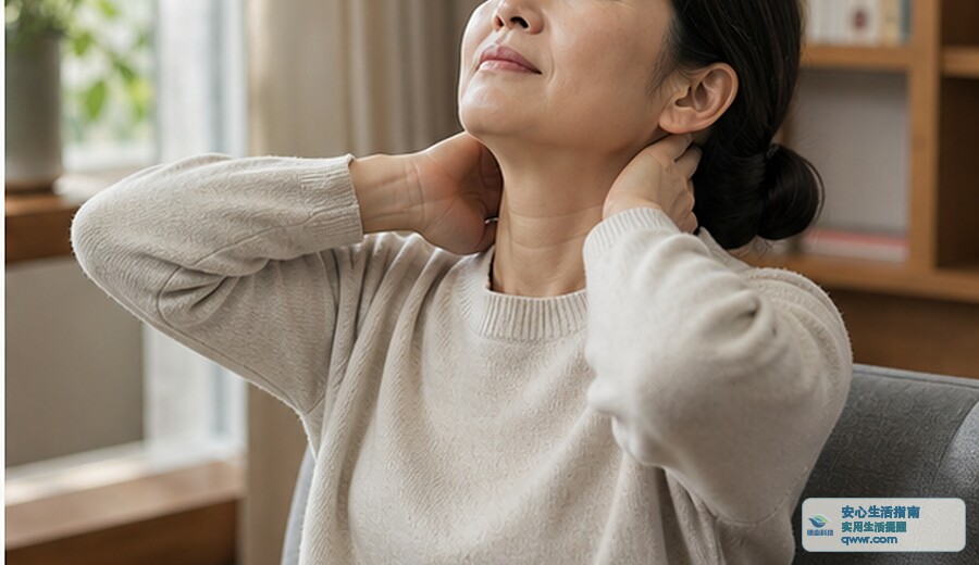 久坐肩颈紧时 先放下手机抬头